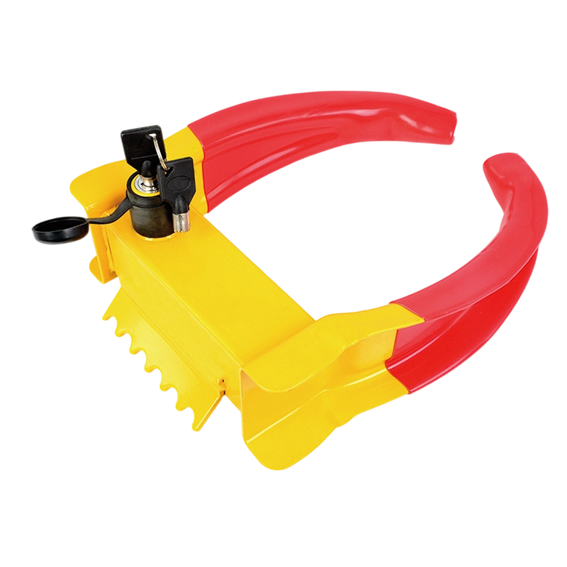 Serrated-Base Top-Lock Wheel Clamp with Dust Cap